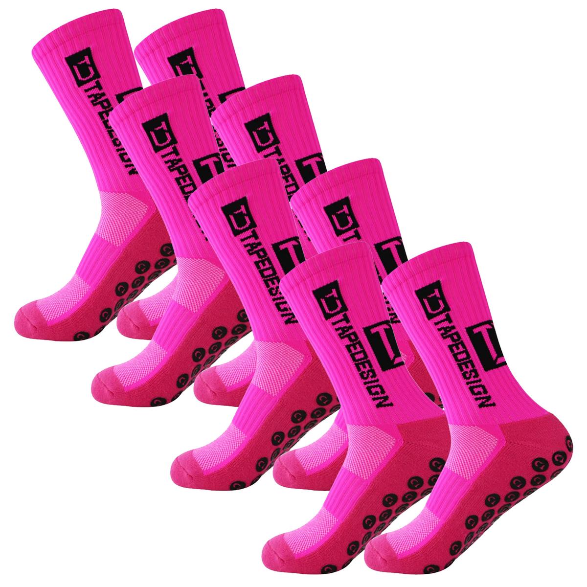 Foto 3 pulgar | Pares De Medias Antideslizantes Z-aerox Mxkps-004 4pares Rosa