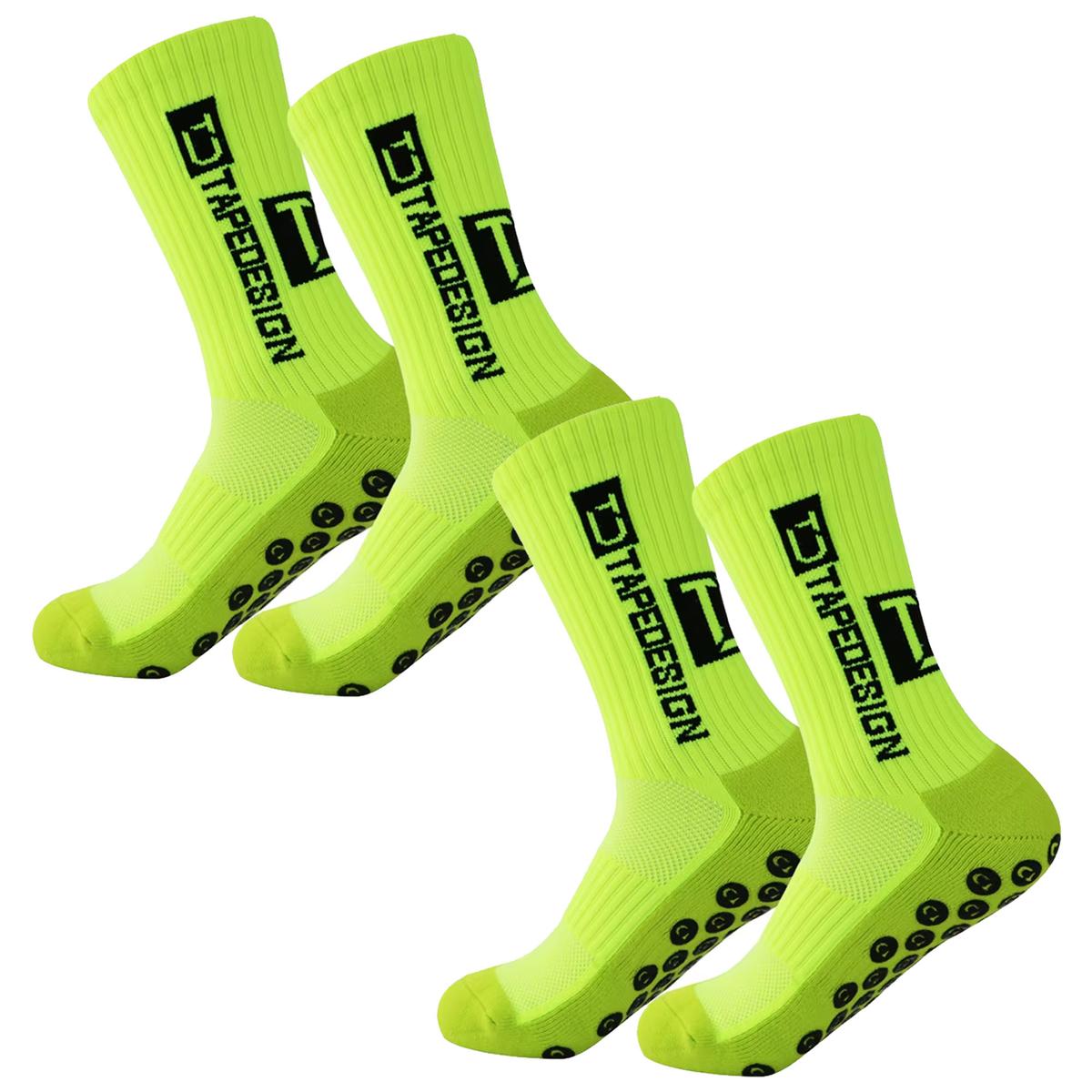 Foto 3 pulgar | Calcetines Largos De Deporte Z-aerox Mxnce-002 2pares Verde Fluorescente