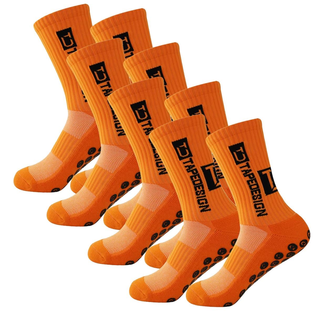 Medias De Tuvo Medio Antideslizante Z-aerox Mxgna-004 4pares Naranja $516