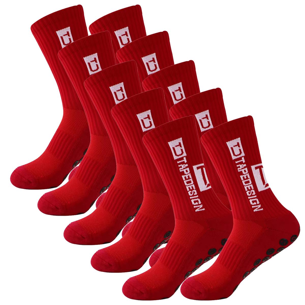 Foto 3 pulgar | Calcetas Antideslizantes Z-aerox Mxedp-005 5pares Rojo