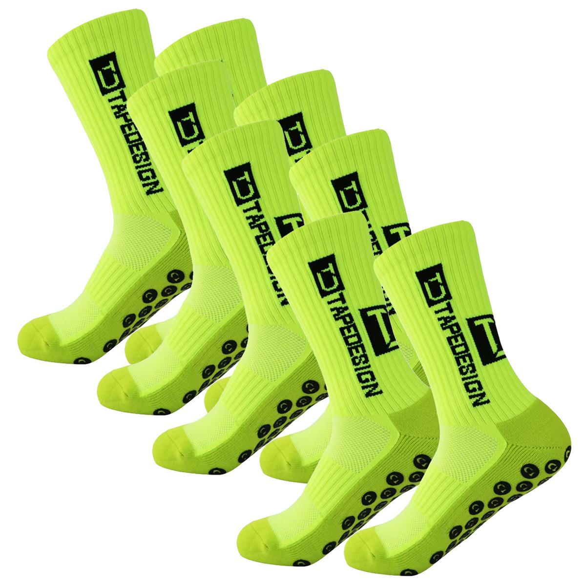 Foto 3 pulgar | Calcetas Con Diseño Deportivo Z-aerox Mxnce-004 4pares Verde Fluorescente
