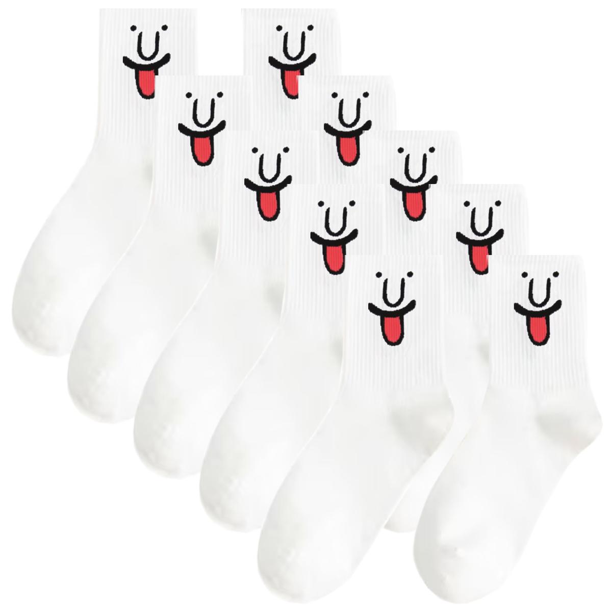 Foto 2 | Calcetines Con Emociones Aerox Mxmjw-005 5pares Blanco