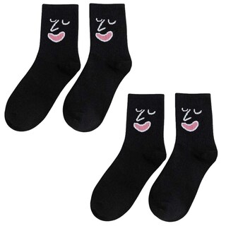 Foto 1 | Calcetas De Emojis Aerox Mxmjj-002 2pares Negro