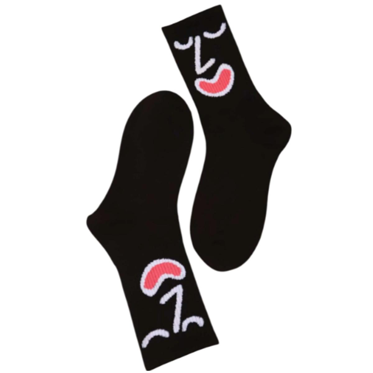 Foto 4 pulgar | Calcetas De Emojis Aerox Mxmjj-002 2pares Negro