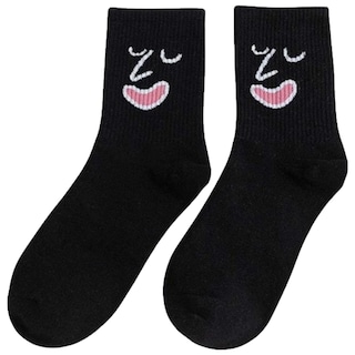 Foto 1 | Calcetines Emoticonos Aerox Mxmjj-001 1par Negro