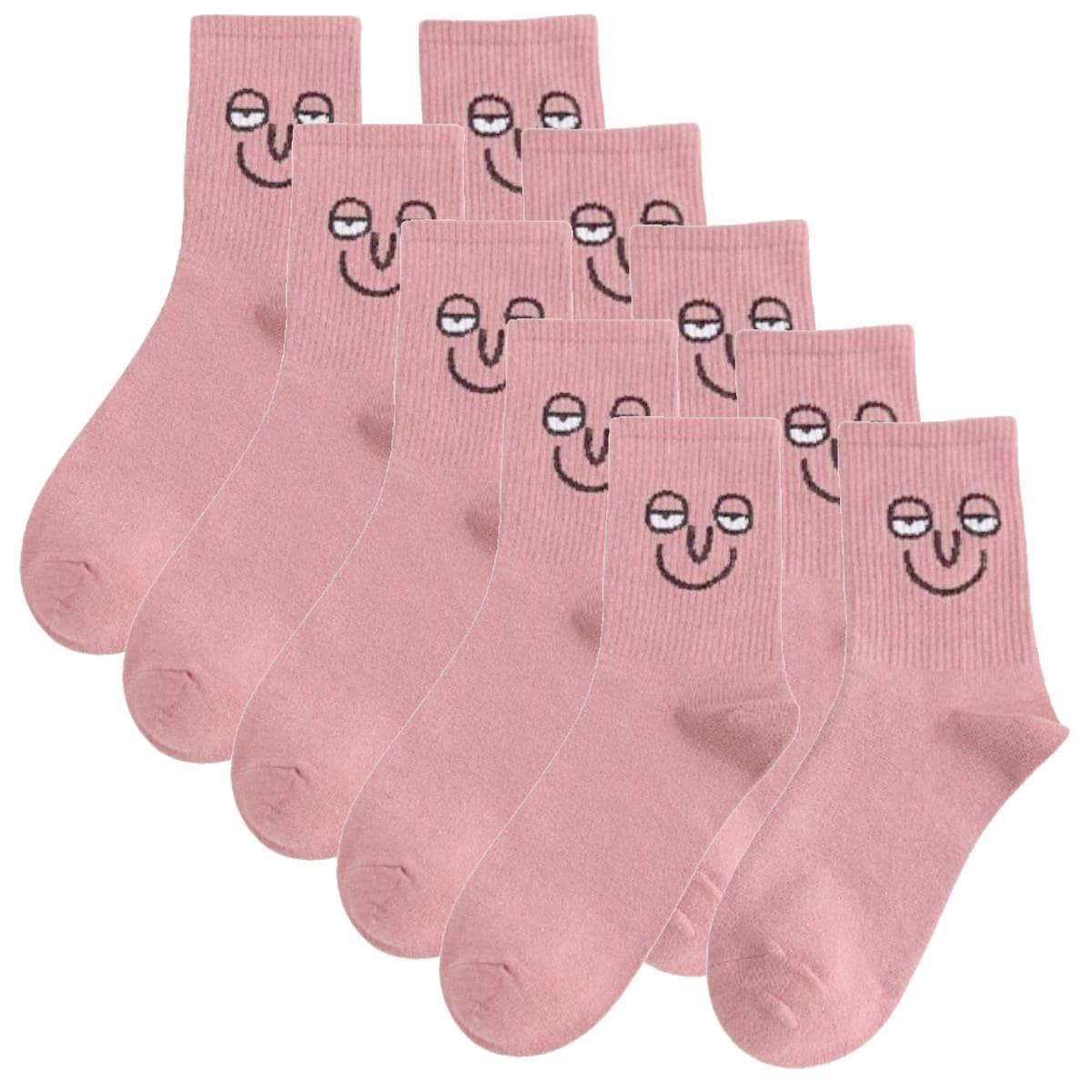 Calcetines Creativos Aerox Mxmjs-005 5pares Rosa $372