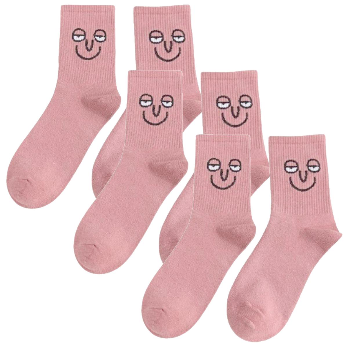 Foto 1 | Calcetas Alegres Aerox Mxmjs-003 3pares Rosa