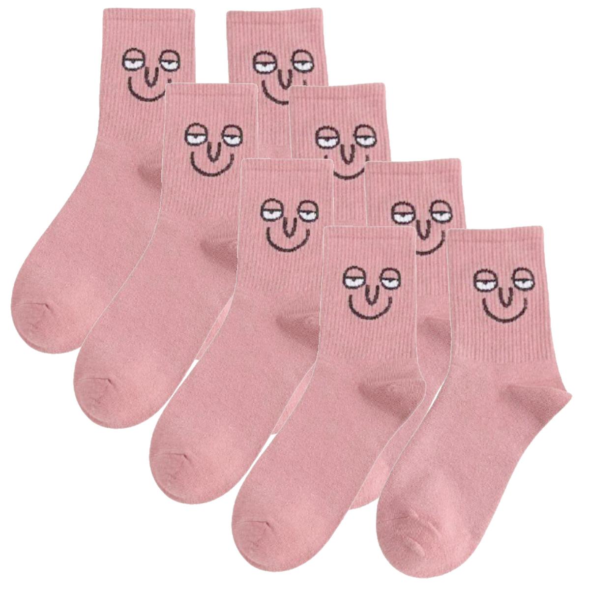 Foto 2 pulgar | Calcetas Coloridas Aerox Mxmjs-004 4pares Rosa