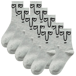 Foto 1 | Pares De Calcetines Tubo Medio Aerox Mxmjo-005 5pares Gris