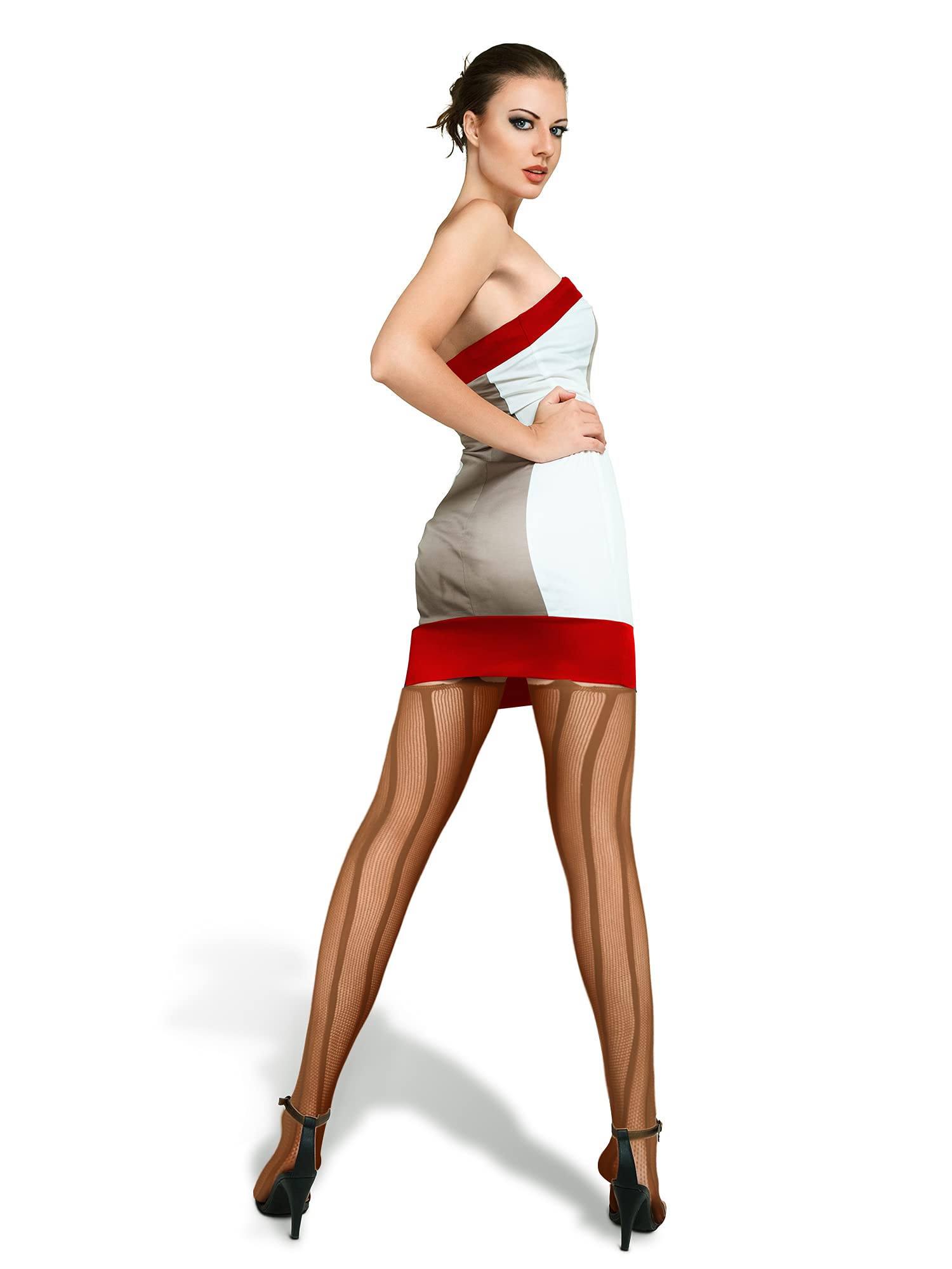 Foto 5 | Medias De Red Skylety Para Mujer, Talla Grande, 6 Pares - Venta Internacional.