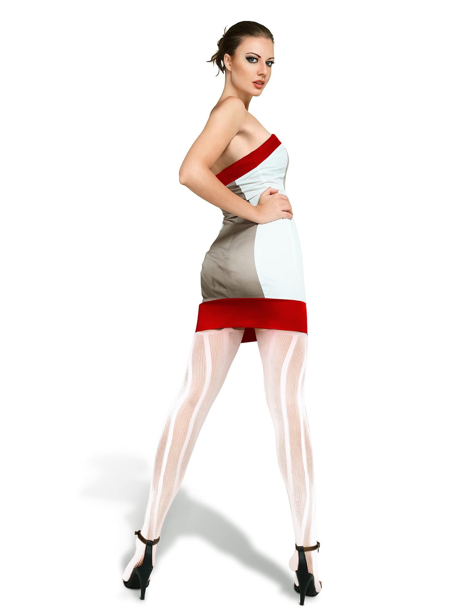 Foto 6 | Medias De Red Skylety Para Mujer, Talla Grande, 6 Pares - Venta Internacional.