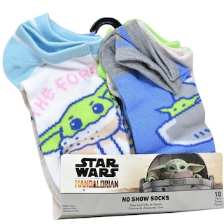Foto 1 | Calcetines Star Wars The Mandalorian Jedi Life, Paquete De 10 Unidades Para Niños De 6 A 8 - Venta Internacional.