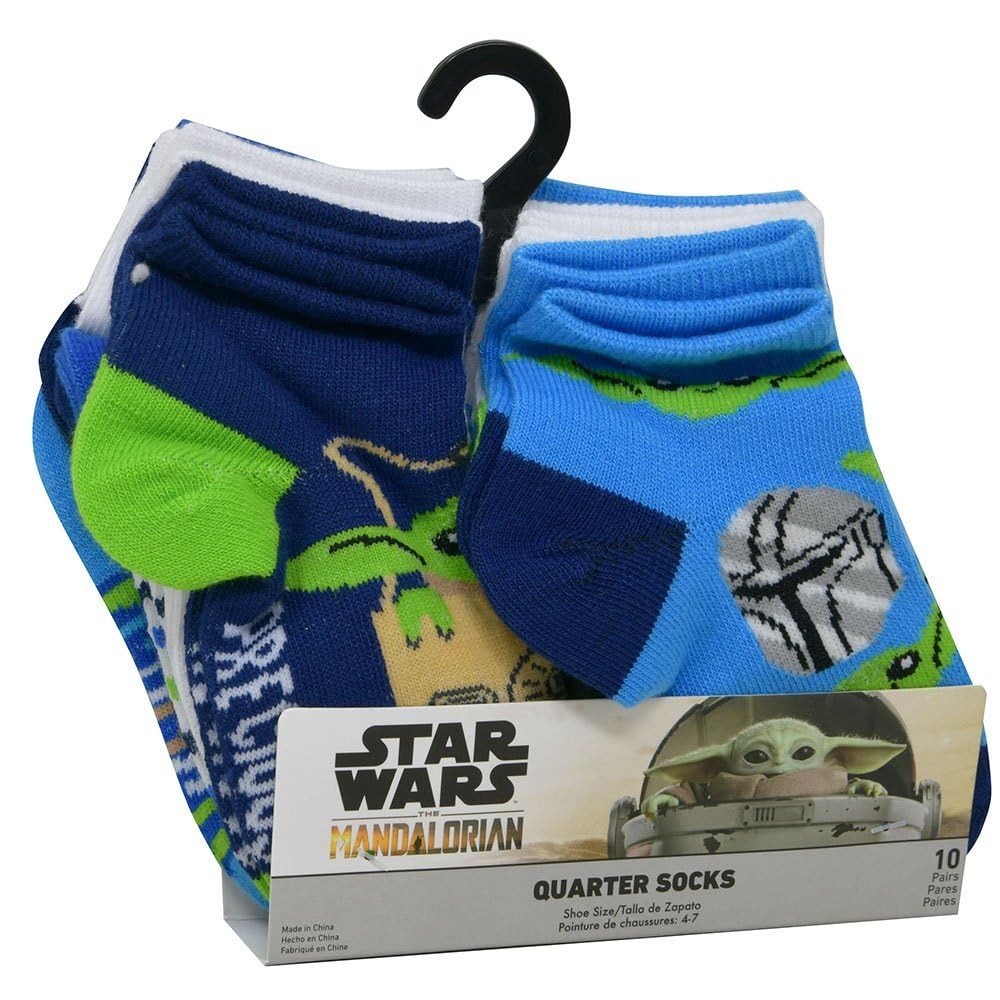 Foto 1 | Calcetines Star Wars The Mandalorian Precious Cargo Para Niños Pequeños, Paquete De 10 - Venta Internacional.
