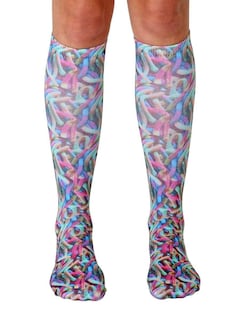 Foto 2 | Calcetines Toynk Gummy Worms Con Estampado Fotográfico Hasta La Rodilla - Venta Internacional.