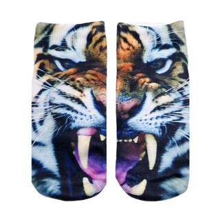 Foto 1 | Calcetines De Poliéster Con Estampado Fotográfico Living Royal Tiger - Venta Internacional.