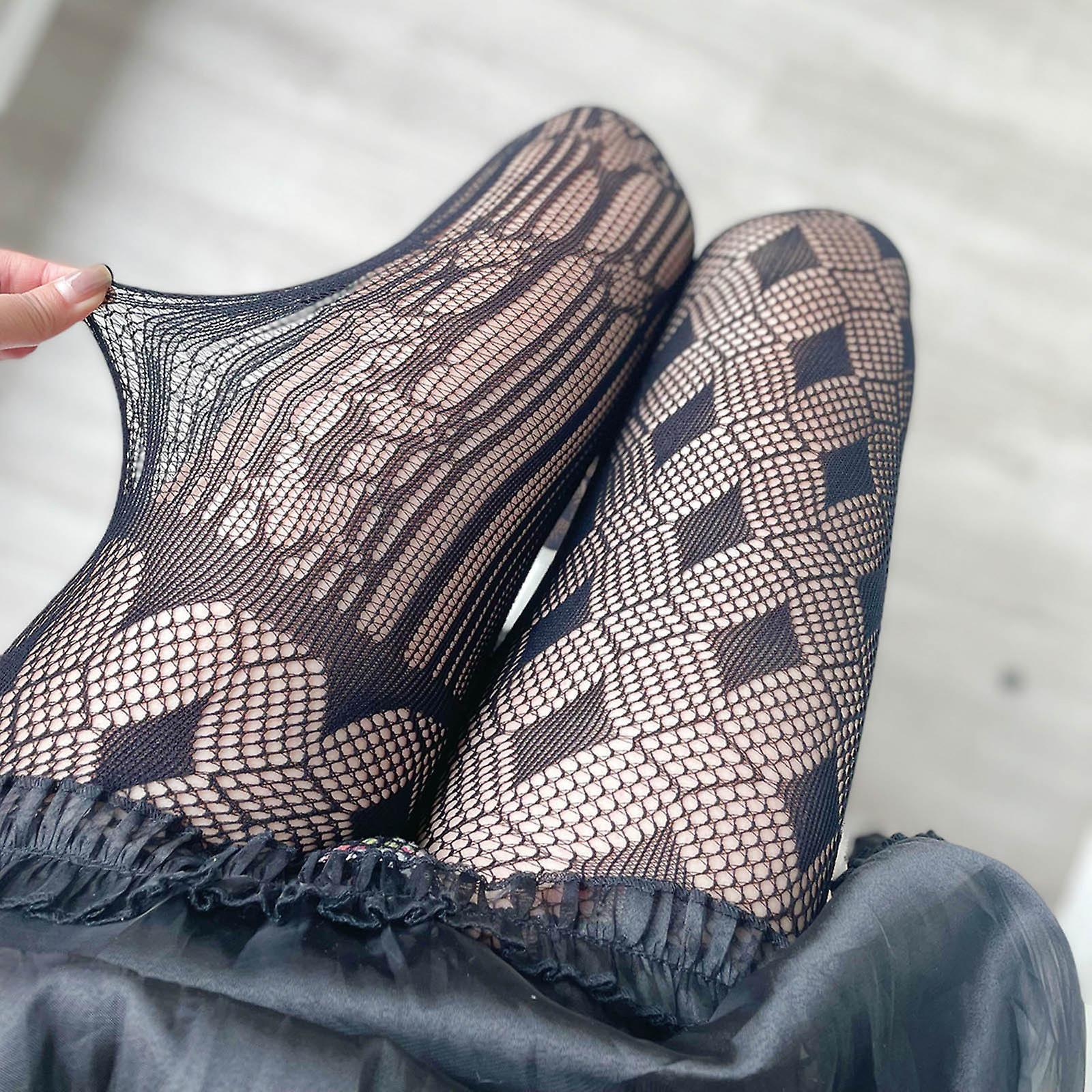 Foto 6 pulgar | Calcetines Tipo Pantimedias Huoguo Dark Net Black Silk Para Mujer - Venta Internacional.