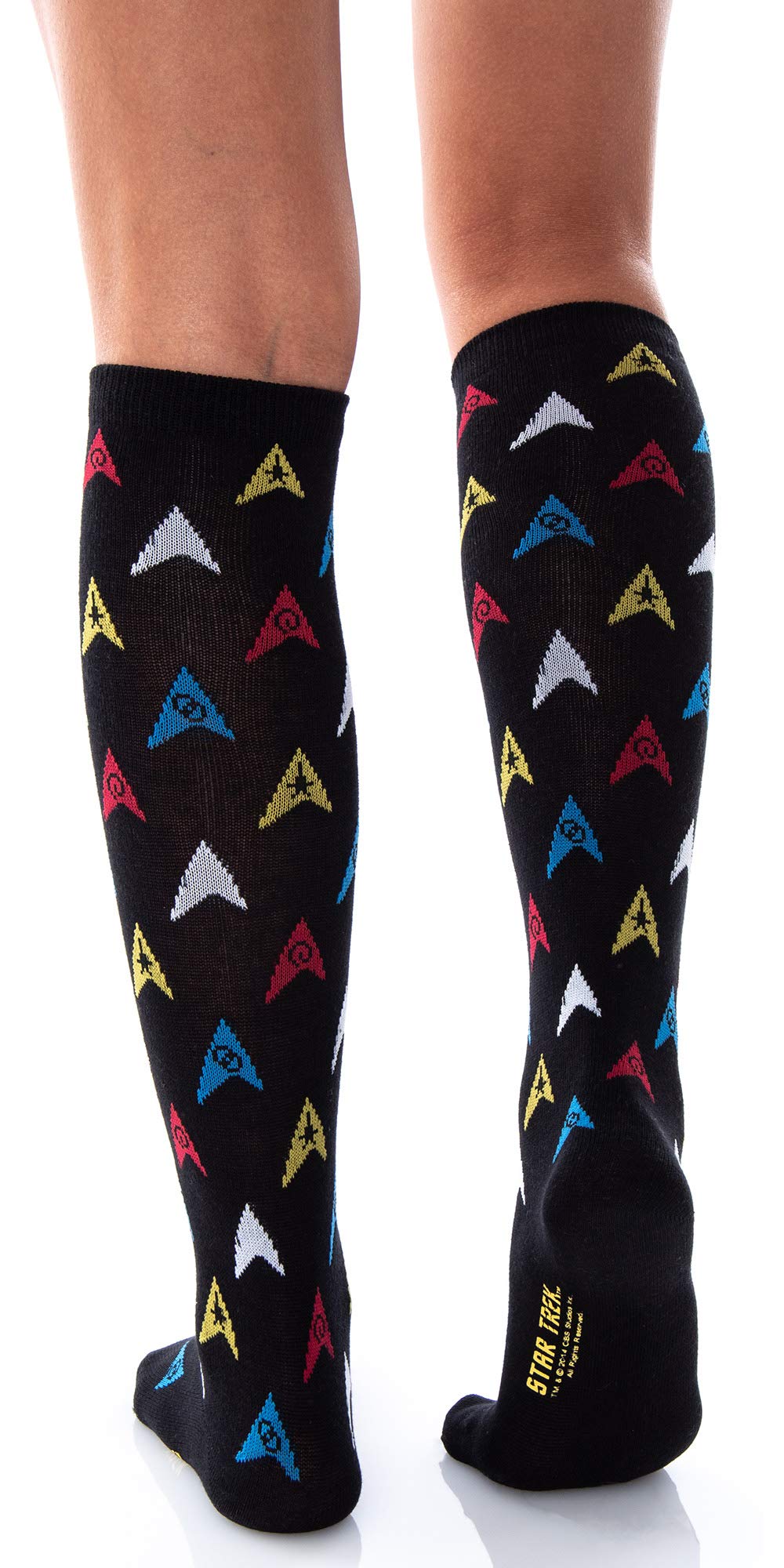 Foto 4 pulgar | Calcetines Star Trek Con Insignias De Argyle Y Trexel A La Altura De La Rodilla Para Mujer  Paquete De 2 - Venta
