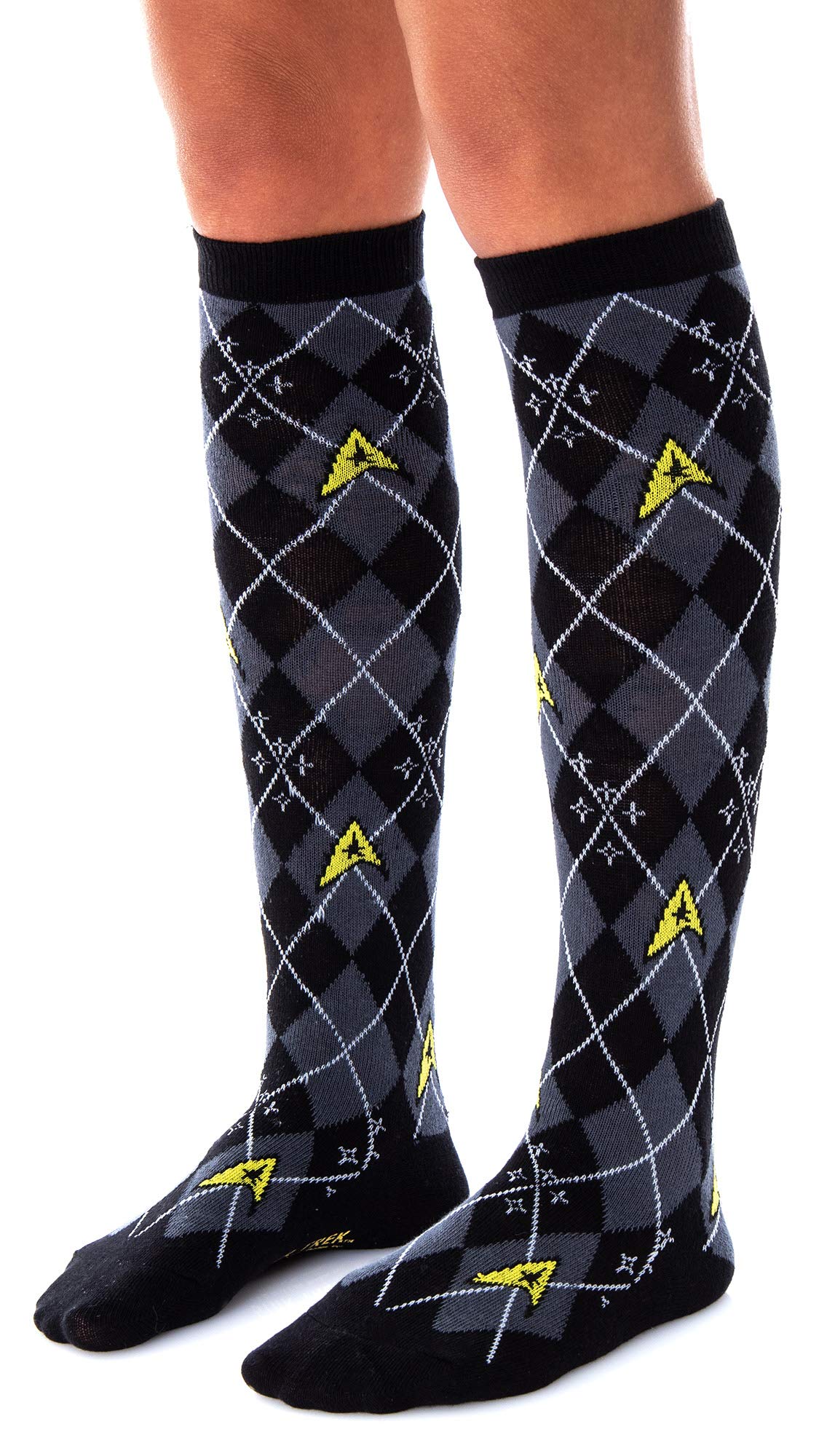Foto 5 pulgar | Calcetines Star Trek Con Insignias De Argyle Y Trexel A La Altura De La Rodilla Para Mujer  Paquete De 2 - Venta