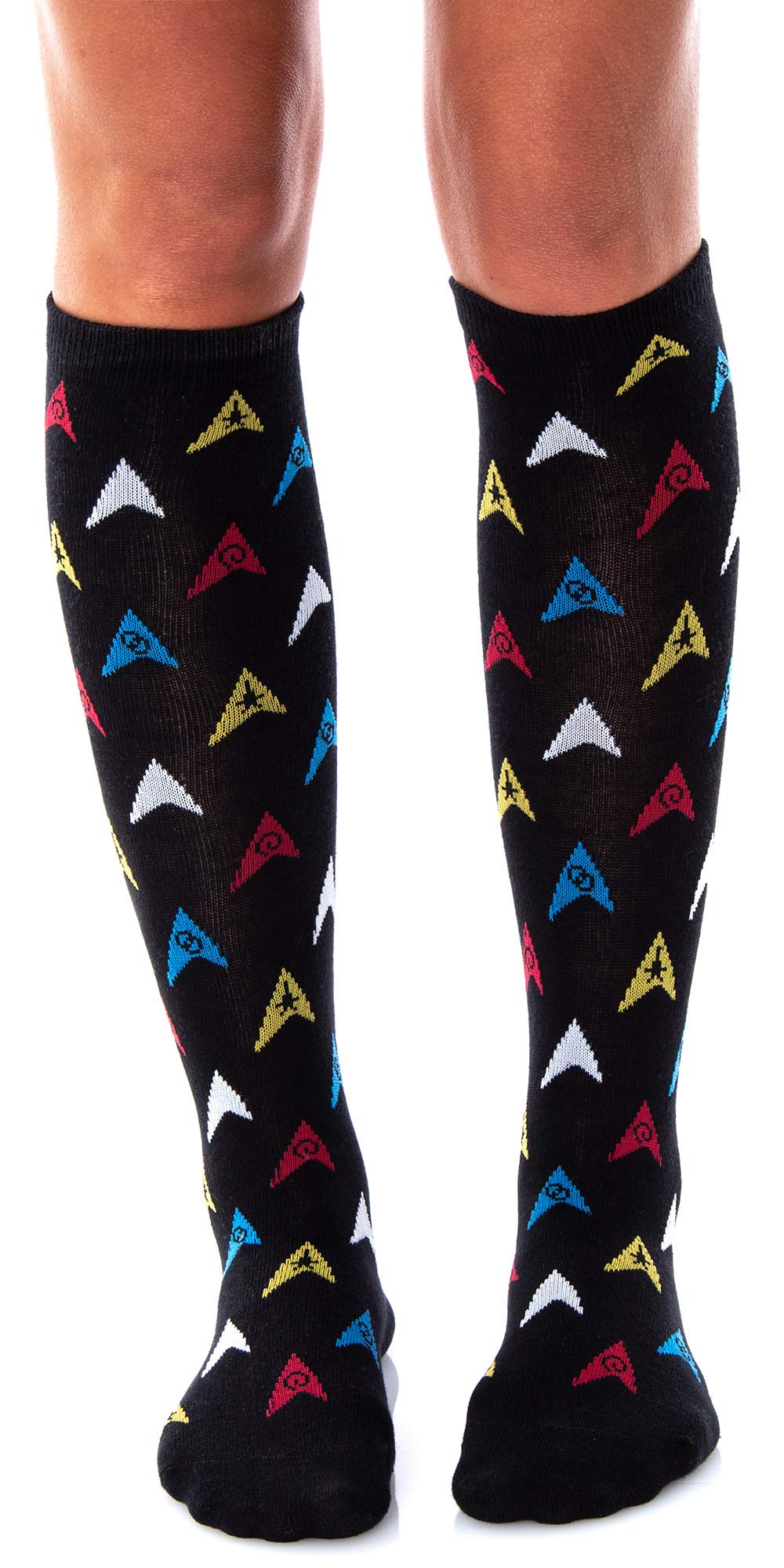 Foto 6 pulgar | Calcetines Star Trek Con Insignias De Argyle Y Trexel A La Altura De La Rodilla Para Mujer  Paquete De 2 - Venta