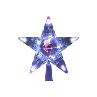 Foto 1 | Punta De Árbol Estrella Blanca Luz Led Importadora La Merced Santa Claus Paquete 6 Pz