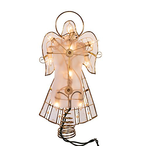 Foto 5 | Adorno para Árbol Kurt Adler UL3113 Capiz Angel con Enredaderas y Perlas - Venta Internacional