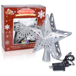 Foto 1 | Decoración para Árbol de Navidad OurWarm con Forma de Estrella con Luz Giratoria - Venta Internacional