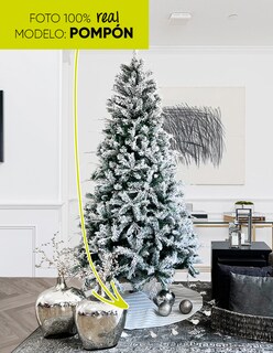 Foto 4 | Pie De Árbol De Navidad 122cm Artego Pompon