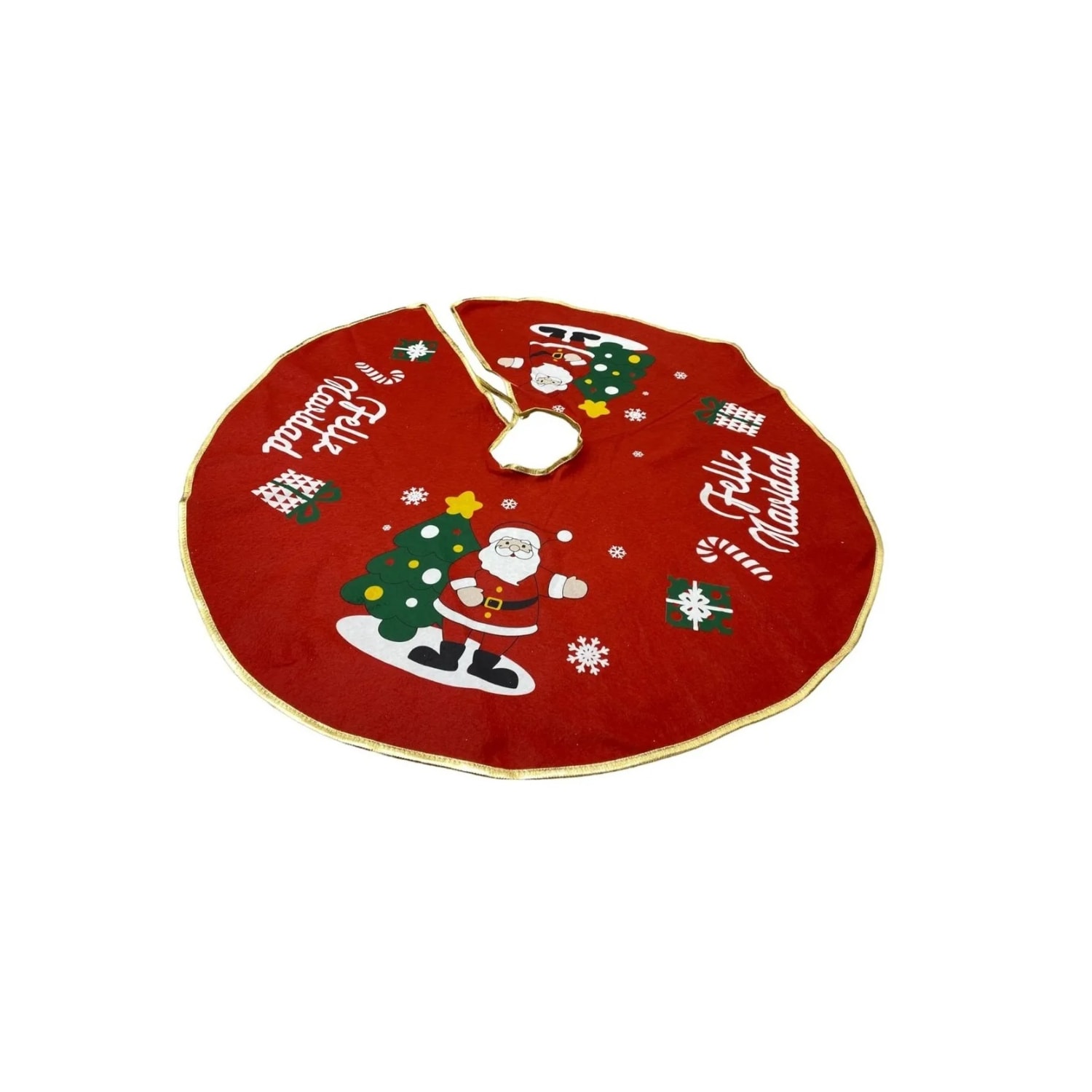 Falda Decorativa para Árbol de Navidad Poliéster 75 Cm de Diámetro - Venta Internacional $682