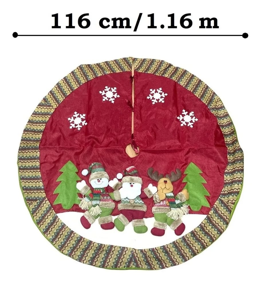 Foto 4 pulgar | Funda para Faldón de Árbol De Navidad Poliéster 116 Cm de Diámetro - Venta Internacional