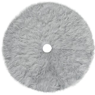 Foto 1 | Pie De Árbol De Navidad Esquimal Afelpado Gris 122 Cm