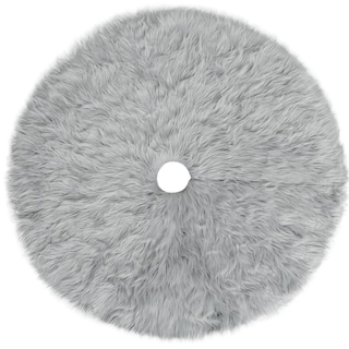 Foto 1 | Pie De Árbol De Navidad Esquimal Afelpado Gris 91 Cm