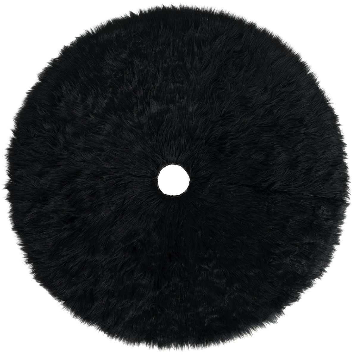 Foto 1 | Pie De Árbol De Navidad Esquimal  Afelpado Negro 122 Cm