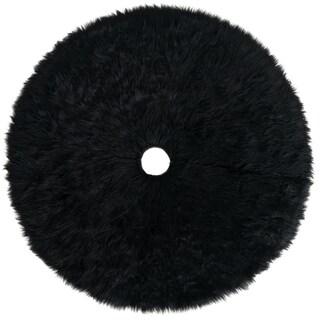 Foto 1 | Pie De Árbol De Navidad Esquimal Afelpado Negro 122 Cm