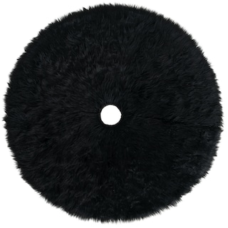 Foto 1 | Pie De Árbol De Navidad Esquimal Afelpado Negro 61 Cm