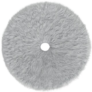 Foto 1 | Pie De Árbol De Navidad Esquimal Afelpado Gris 61 Cm