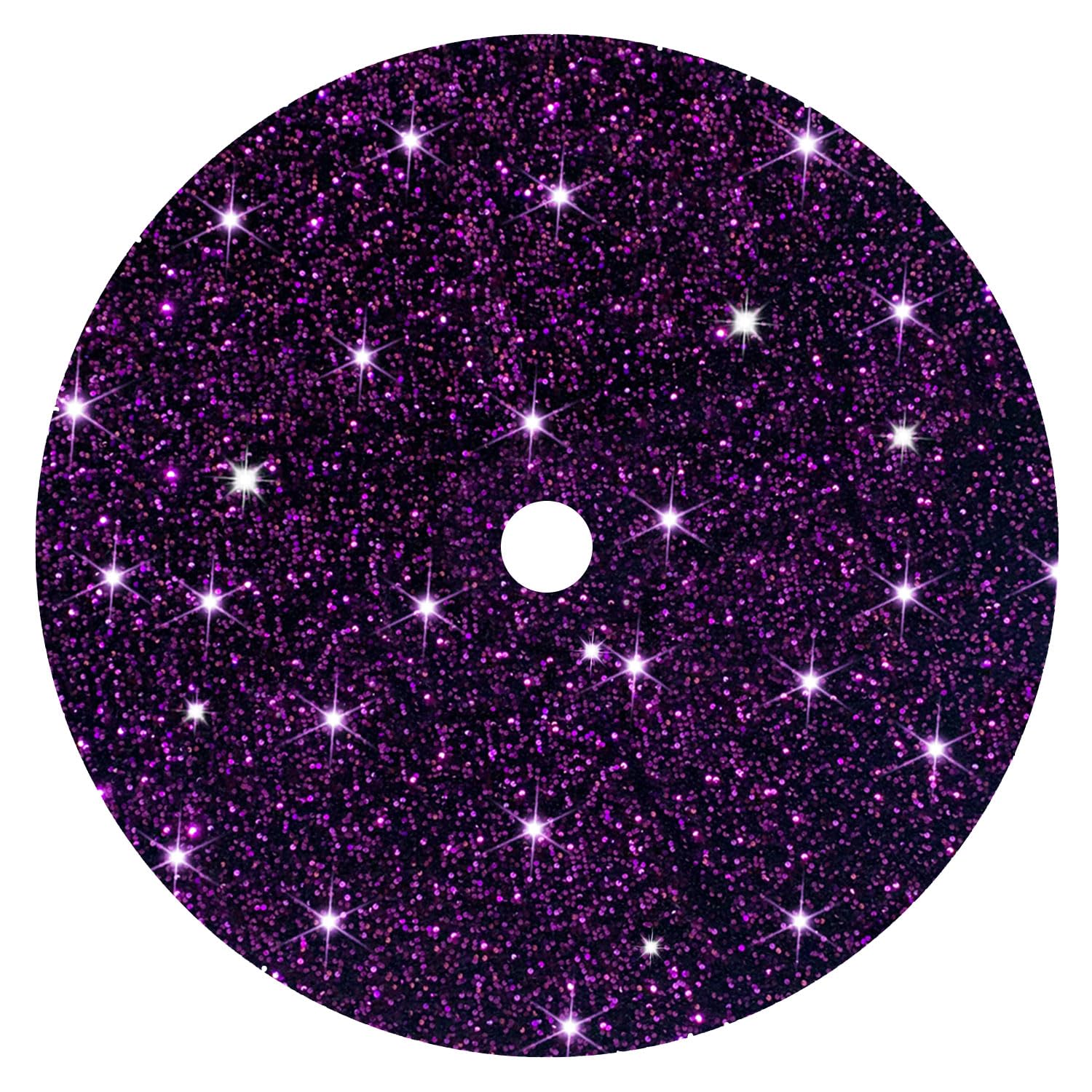 Foto 3 pulgar | Falda Para Árbol de Navidad Fuhsy Con Lentejuelas 122 cm Terciopelo Morado - Venta Internacional