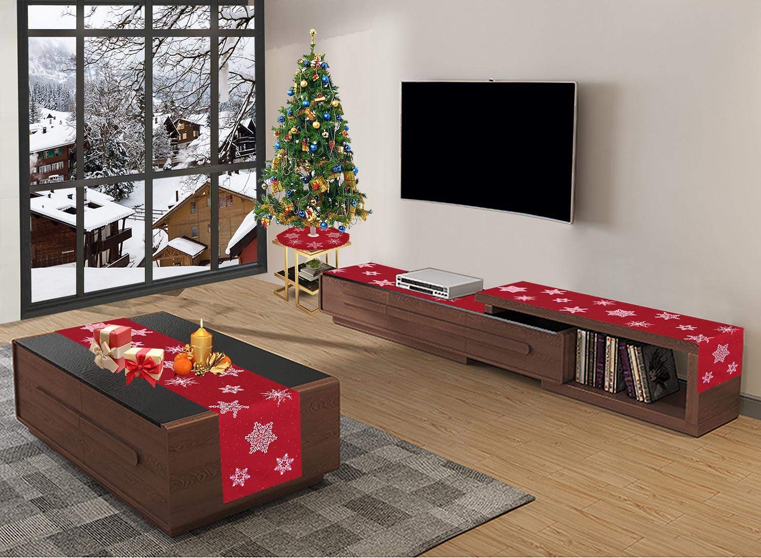 Foto 5 pulgar | Minicopo De Nieve Con Forma De Árbol Simhomsen, Tamaño Pequeño, Para Navidad - Venta Internacional.