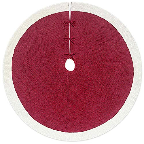Foto 4 pulgar | Falda Con Forma De Árbol De Navidad, Tejido Limbridge, 48 Cm, Color Burdeos - Venta Internacional.