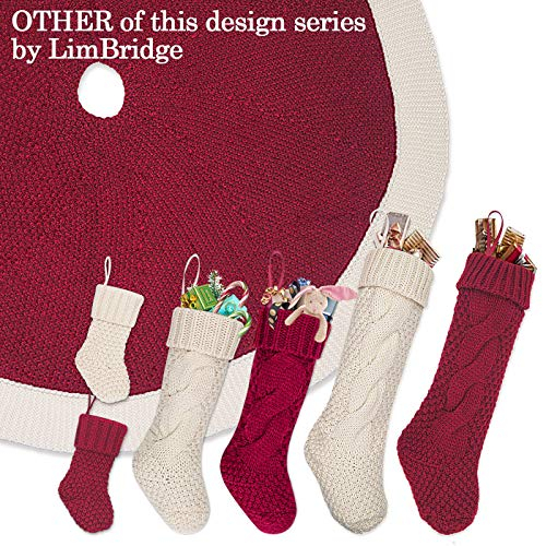 Foto 7 pulgar | Falda Con Forma De Árbol De Navidad, Tejido Limbridge, 48 Cm, Color Burdeos - Venta Internacional.
