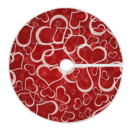 Foto 1 | Falda Para Árbol De Navidad Moudou Love Heart, Poliéster, 90/120 Cm - Venta Internacional.