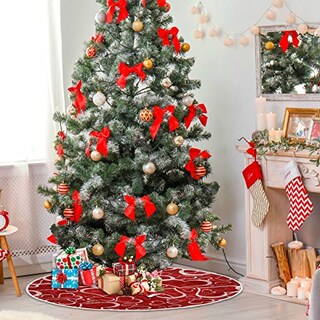 Foto 4 | Falda Para Árbol De Navidad Moudou Love Heart, Poliéster, 90/120 Cm - Venta Internacional.