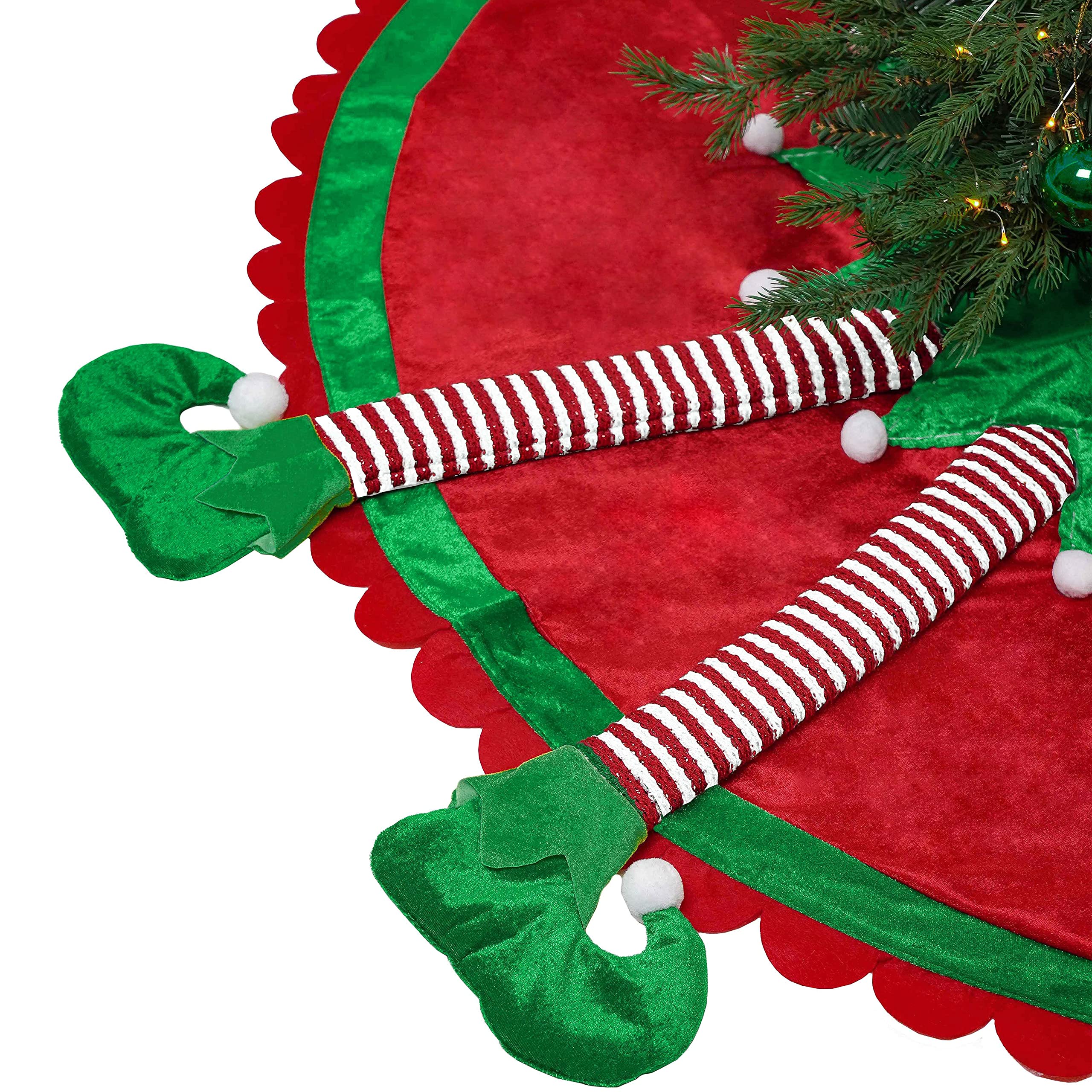 Foto 2 pulgar | Faldón Para Árbol De Navidad Valery Madelyn Elf, 120 Cm, Con Patas - Venta Internacional.