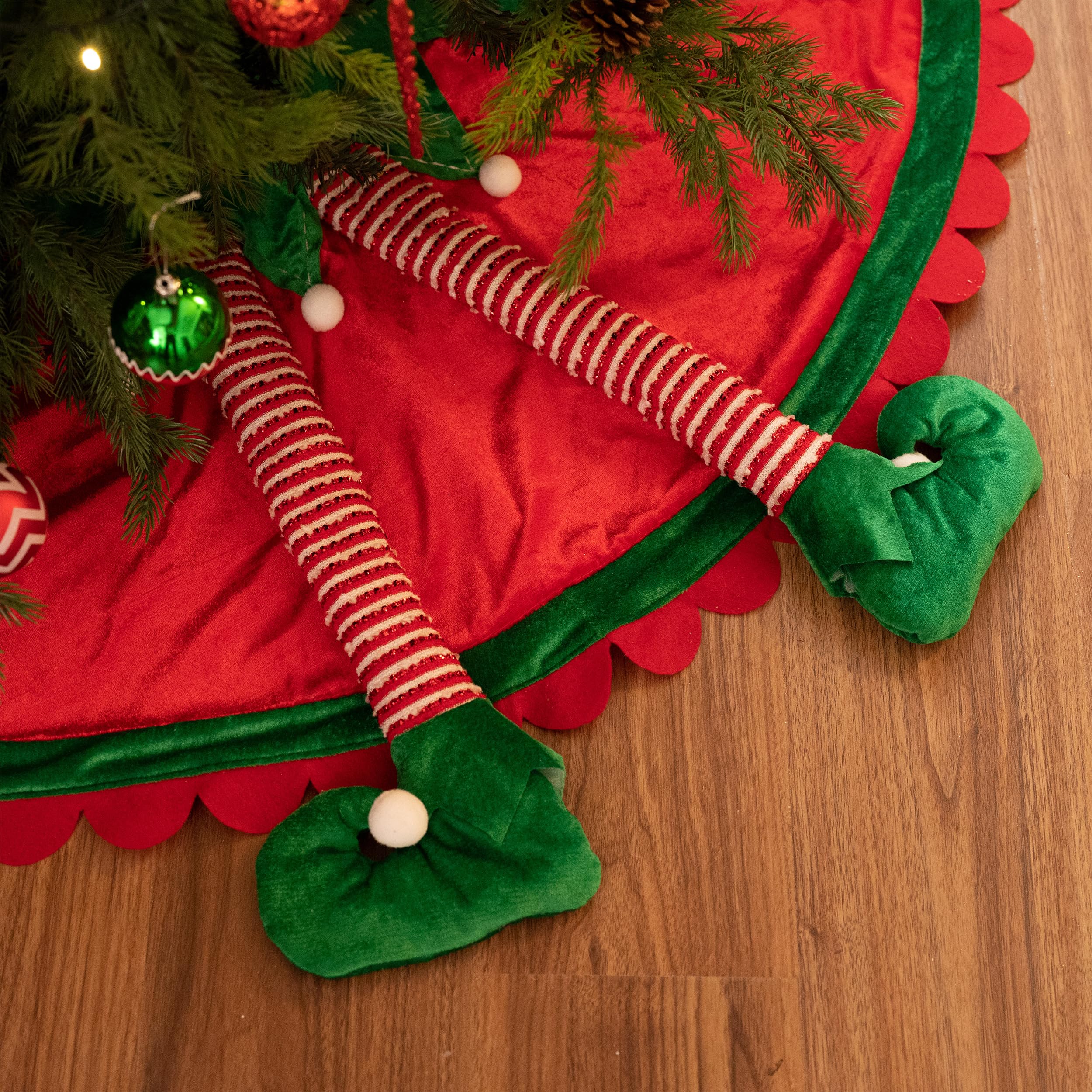 Foto 3 pulgar | Faldón Para Árbol De Navidad Valery Madelyn Elf, 120 Cm, Con Patas - Venta Internacional.