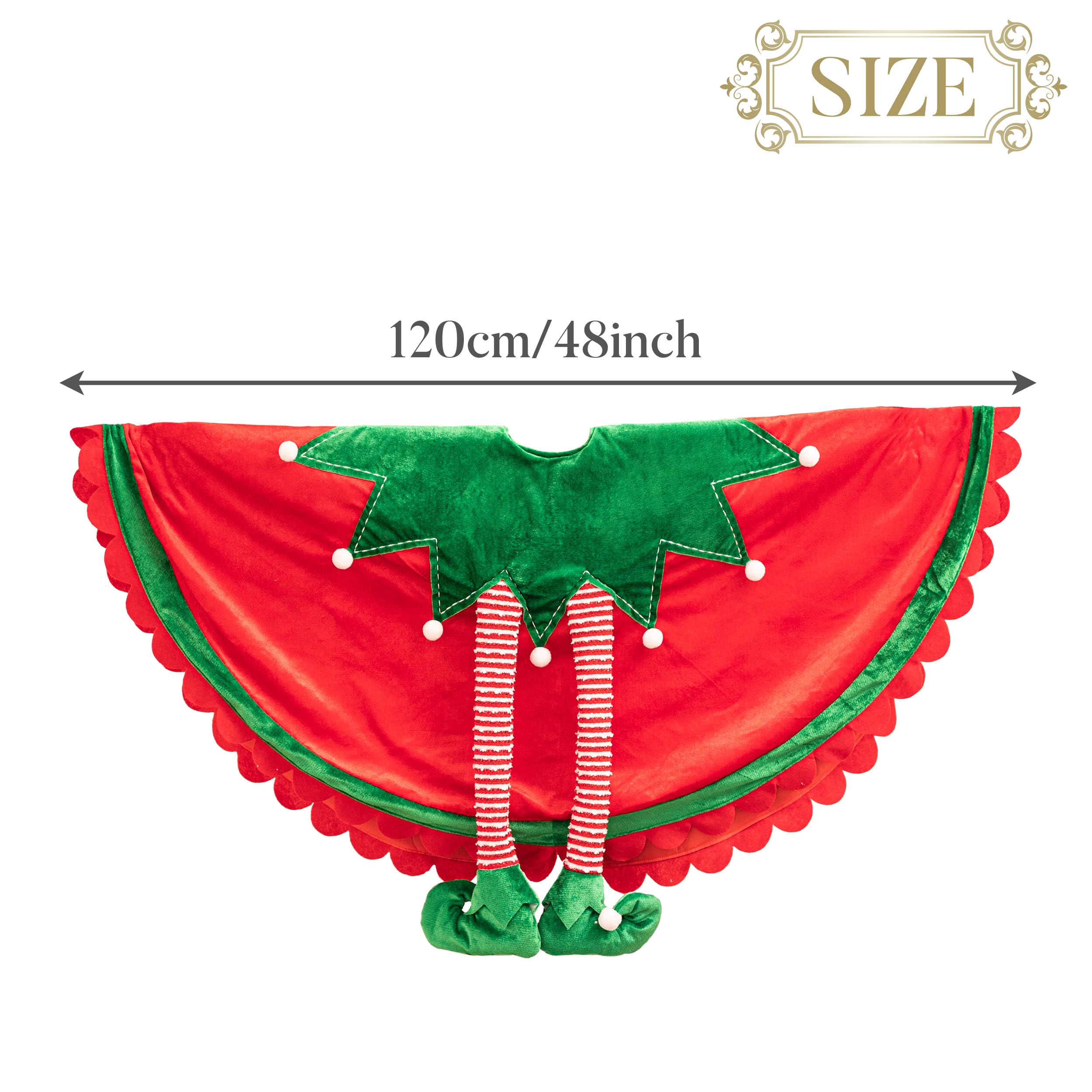 Foto 5 pulgar | Faldón Para Árbol De Navidad Valery Madelyn Elf, 120 Cm, Con Patas - Venta Internacional.