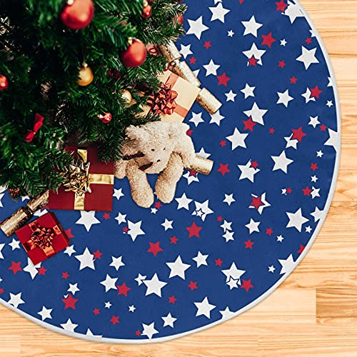 Foto 2 pulgar | Faldón Para Árbol De Navidad, Diseño De Dussdil Usa Patriotic Stars, 120 Cm - Venta Internacional.