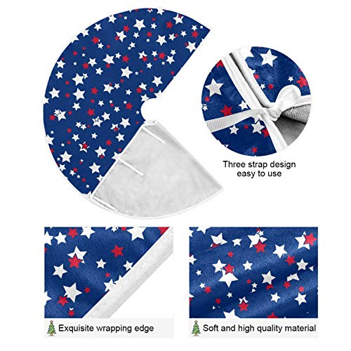 Foto 6 pulgar | Faldón Para Árbol De Navidad, Diseño De Dussdil Usa Patriotic Stars, 120 Cm - Venta Internacional.