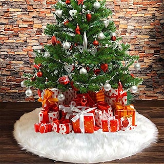 Foto 1 | Falda Para Árbol De Navidad Deggod, De Felpa Blanca Como La Nieve, 78 Cm De Diámetro - Venta Internacional.
