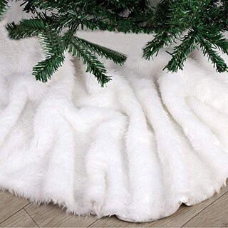 Foto 5 | Falda Para Árbol De Navidad Deggod, De Felpa Blanca Como La Nieve, 78 Cm De Diámetro - Venta Internacional.