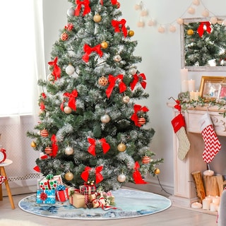 Foto 4 | Falda De Árbol De Navidad Wamika Winter Snowman De Poliéster - Venta Internacional.