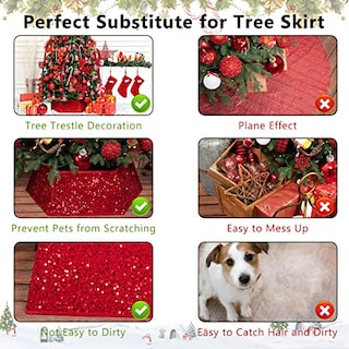 Foto 4 | Collar De Árbol De Navidad Con Lentejuelas De Navidad, 85 Cm, Para Decoración Del Hogar - Venta Internacional.